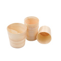 100% Compostable pine wood coffee cup drinking cup ice cream cup